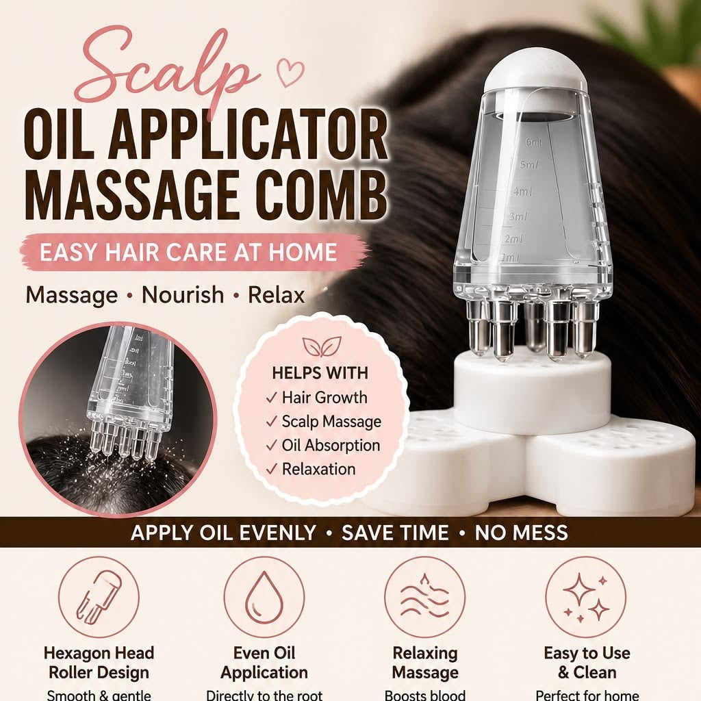 Root Applicator- Scalp Oil and Serum Applicator Comb