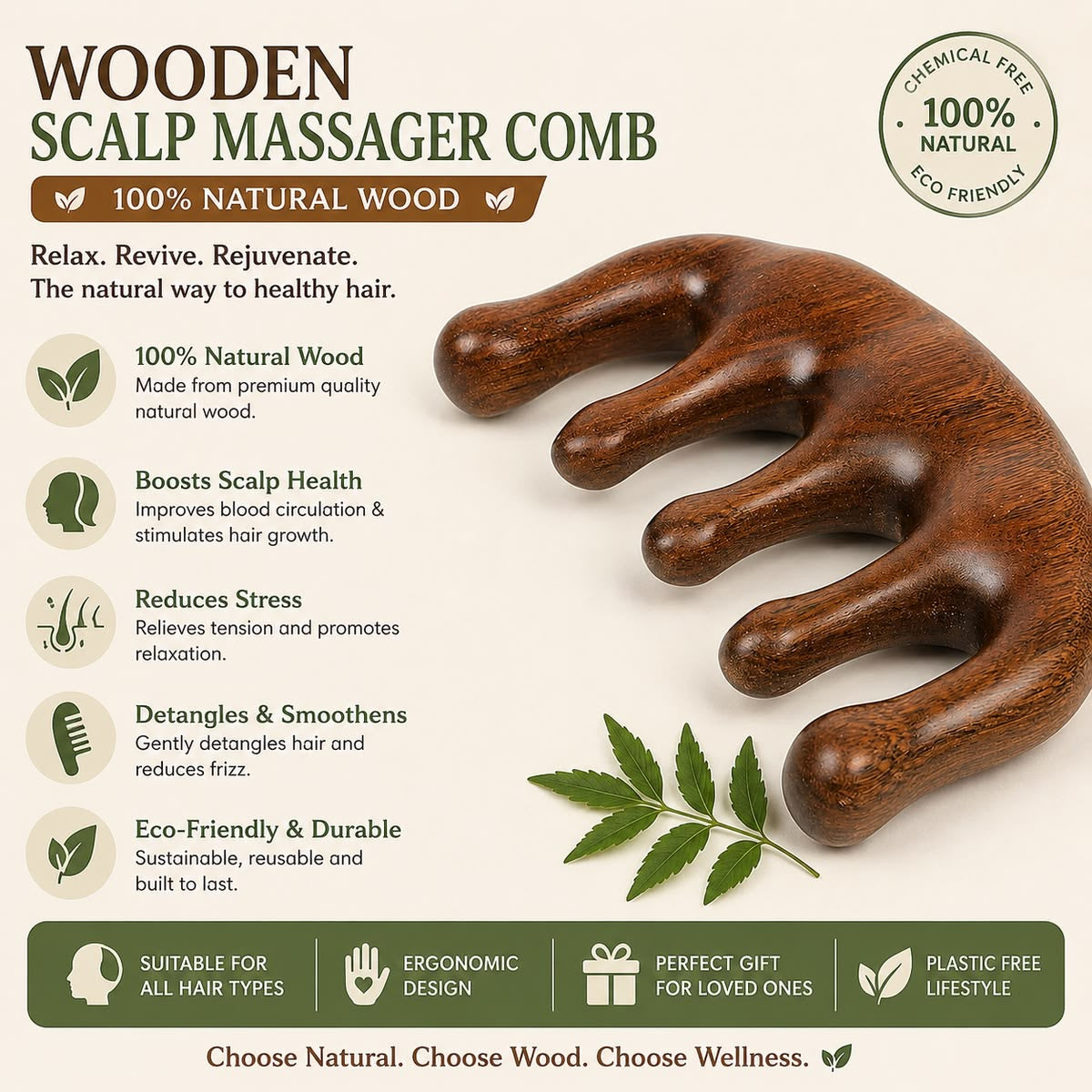 Gua Sha Massage Comb