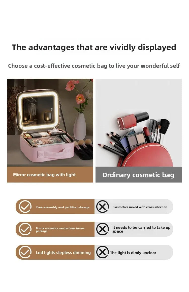Portable travel vanity