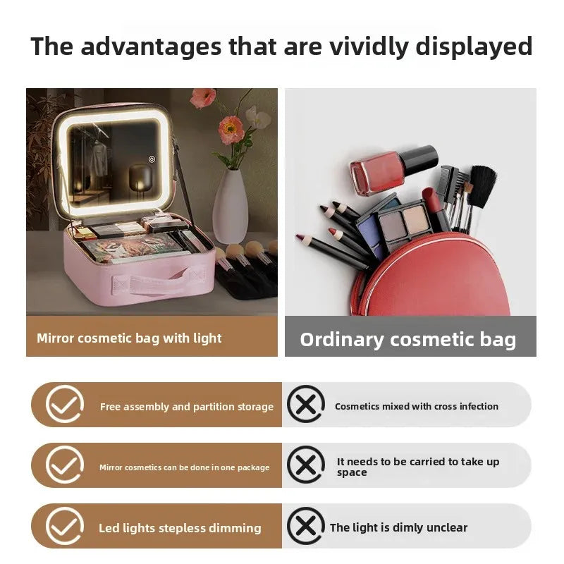 Portable travel vanity