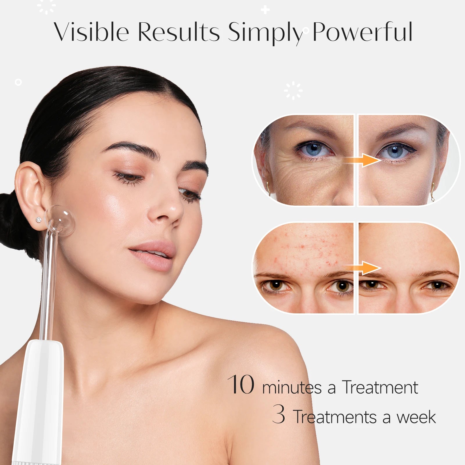 DARSONVAL 6-in-1 Hight Frequency Wand