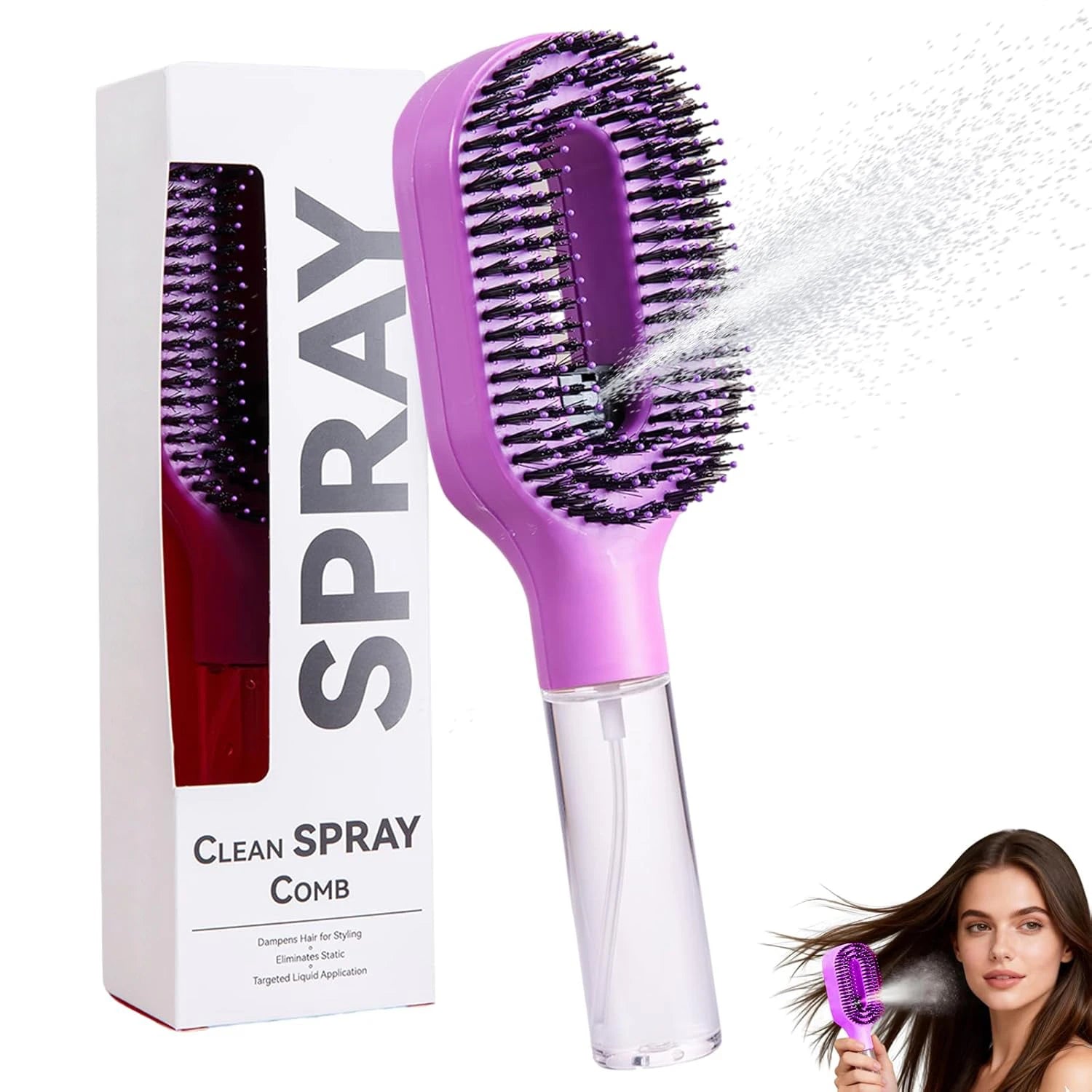 2-in-1 WATER SPRAY HAIRBRUSH
