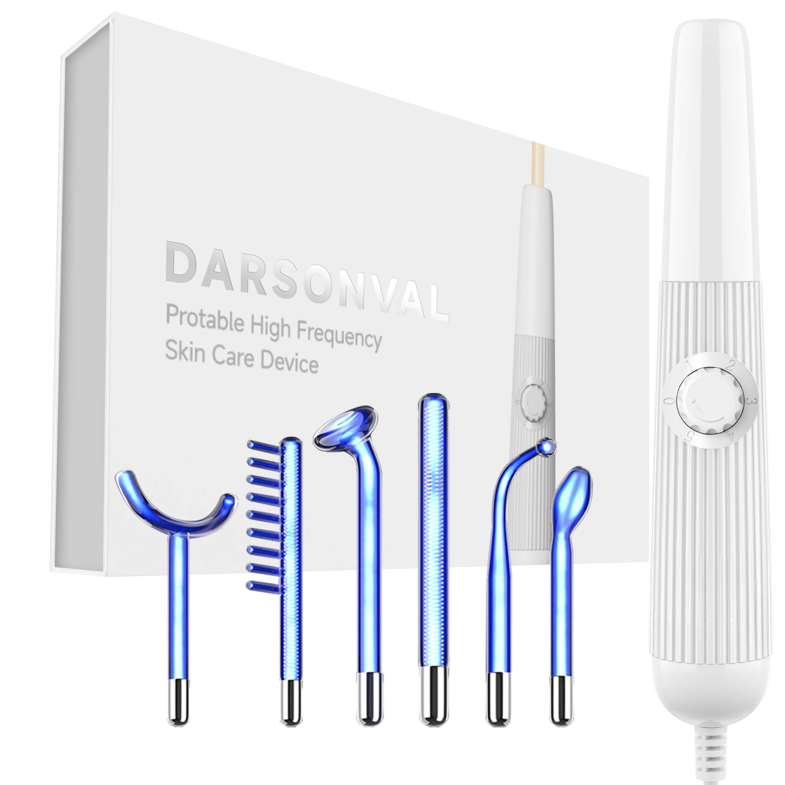 DARSONVAL 6-in-1 Hight Frequency Wand